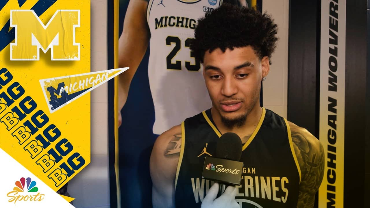 Yaxel Lendeborg calls time at Michigan 'the best year of my life' | Big Ten Basketball on NBC Sports