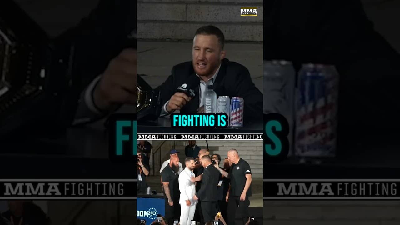 Ilia Topuria DARES Justin Gaethje to 'prove me wrong' at UFC White House | MMA Fighting