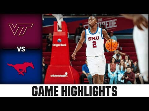 Virginia Tech vs. SMU Game Highlights | 2025-26 ACC Men's Basketball