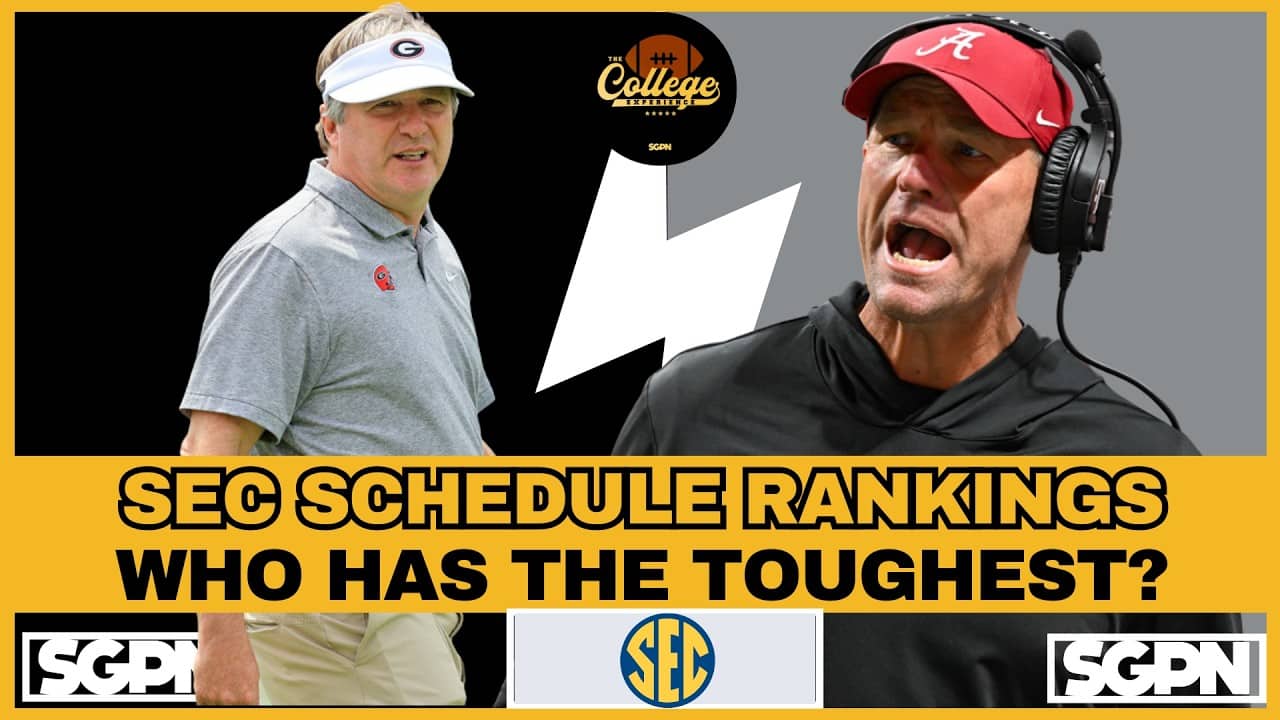 SEC SCHEDULE RANKINGS 2026 | The College Football Experience