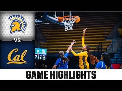 San Jose State vs. Cal Game Highlights | 2025-26 ACC Women's Basketball