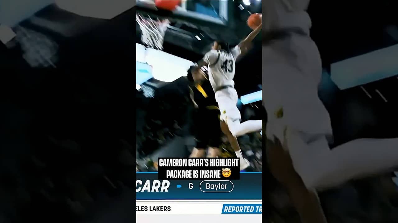 Lakers draft pick Cameron Carr is a walking HIGHLIGHT REEL