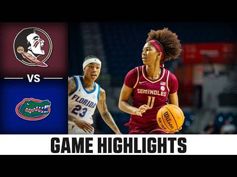 Florida State vs. Florida Game Highlights | 2025-26 ACC Women's Basketball