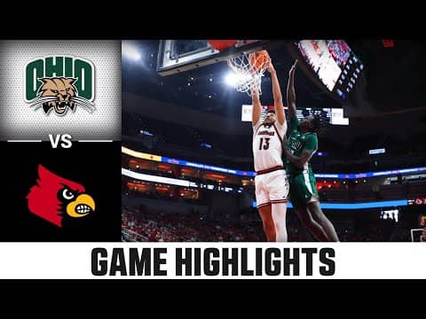 Ohio vs Louisville Game Highlights | 2025-26 ACC Men's Basketball