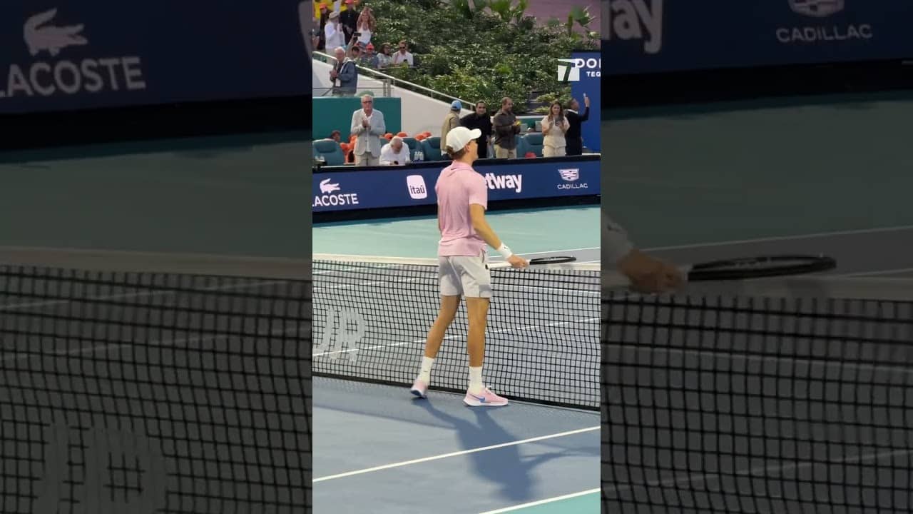 From tennis paradise to the 305 🏜️🏝️Jannik Sinner wins the sunshine double without dropping a set.