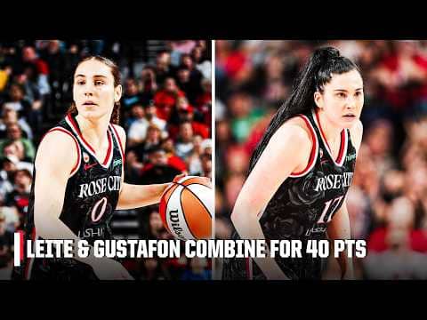 Carla Leite and Megan Gustafon combine for 40 PTS in Portland’s win over Indiana 🔥 | WNBA on ESPN