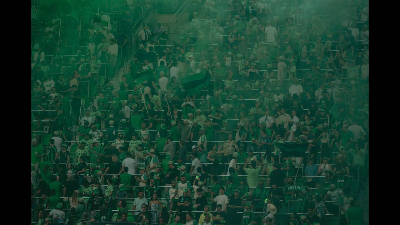 Early one where our heart beats the loudest. 💚🖤 | Austin FC face the LA Galaxy at home.