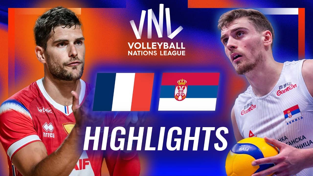 France 🇫🇷 vs. Serbia 🇷🇸 - Highlights | Week 2 | Men's VNL 2026