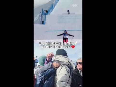 When the gold-medal moment belongs to your family ❤️