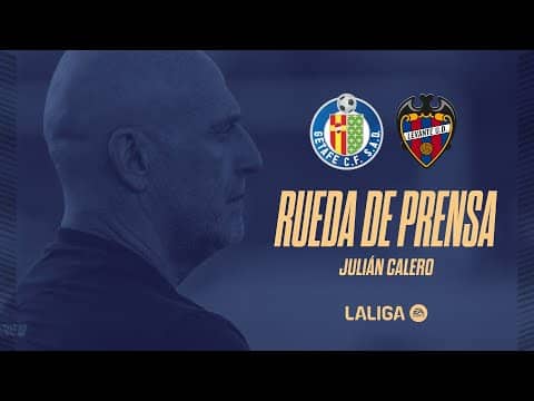 RUEDA DE PRENSA de JULIÁN CALERO previa al encuentro ante el GETAFE CF (J7)