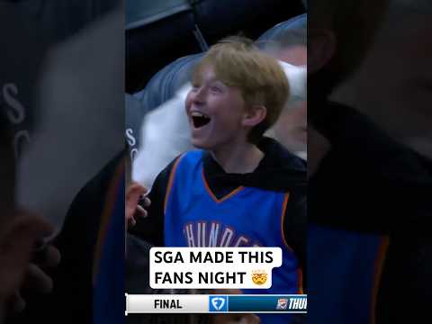 SGA gives his headband to a young fan 🥺