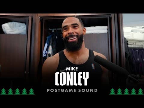 “He [Jaden] Carried Us Tonight.” | Mike Conley Post Game Sound | 12.06.25