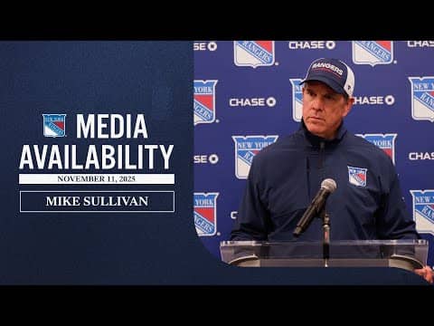 NYR Practice: Mike Sullivan Media Availability | Nov. 11, 2025