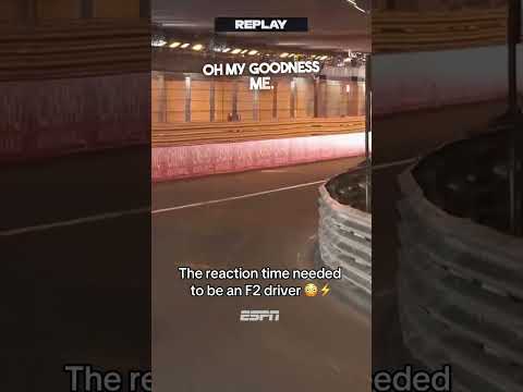 This reaction time At the 2024 Formula 2 Monaco Grand Prix 😳