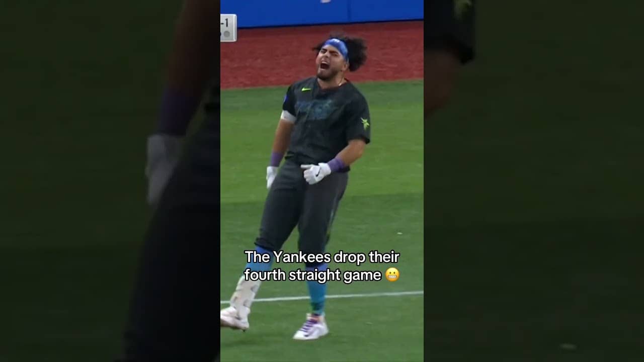 The Yankees have lost four in a row.