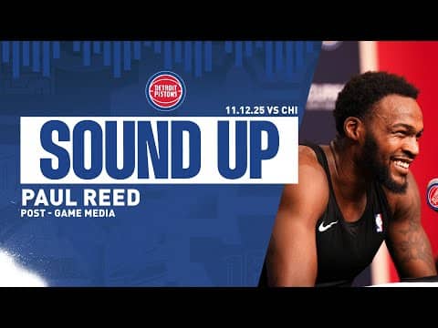 Post-Game Press Conference: Paul Reed | Pistons vs Bulls | 11.12.2025