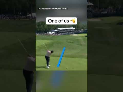 Si Woo Kim wasn’t happy with his tee shot here 😬