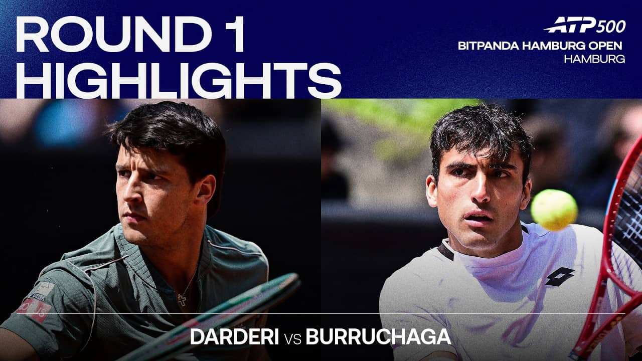 Luciano Darderi vs Roman Andres Burruchaga Highlights |  Hamburg 2026 Round 1