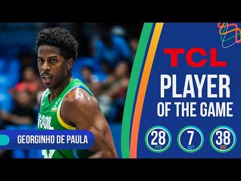 Georginho De Paula (28 PTS) | TCL Player Of The Game | DOM 🇩🇴 vs BRA 🇧🇷 | FIBA AmeriCup 2025