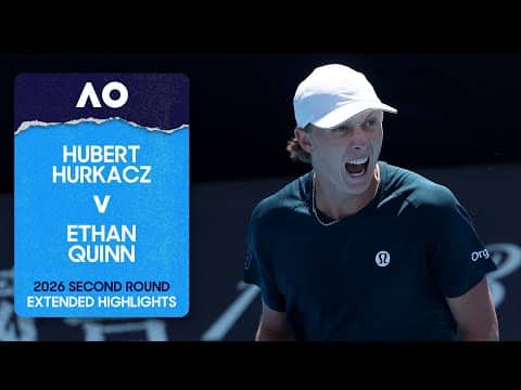 Hubert Hurkacz v Ethan Quinn Extended Highlights | Australian Open 2026 Second Round