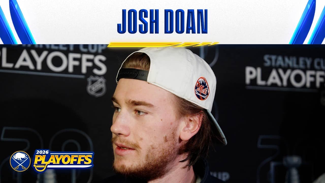 “Want To Create Chaos” | Josh Doan On Play Of He And Zach Benson | Buffalo Sabres Playoffs