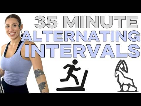 Build Speed & Endurance: 35-Min Treadmill Intervals with Coach Rachael