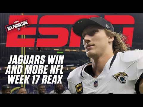 Week 17 REAX ➡️ NFC South & AFC North battles, Jags win again, Pats clinch AFC East | NFL PrimeTime