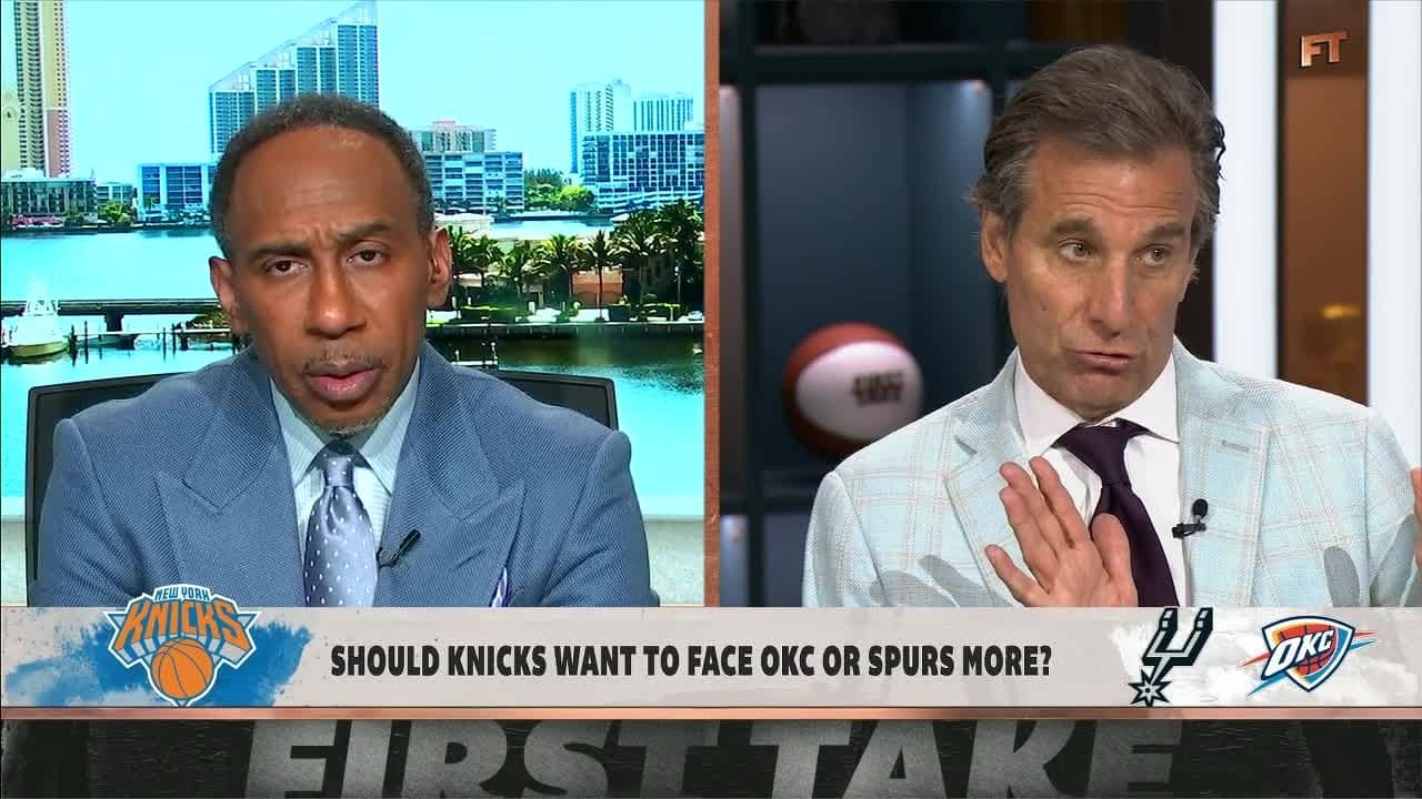 Stephen A. thinks the Knicks should WANT to face the Spurs 😳 | First Take