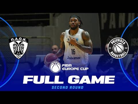 LIVE - PAOK BC v BC Prievidza | FIBA Europe Cup 2025-26 | Second Round