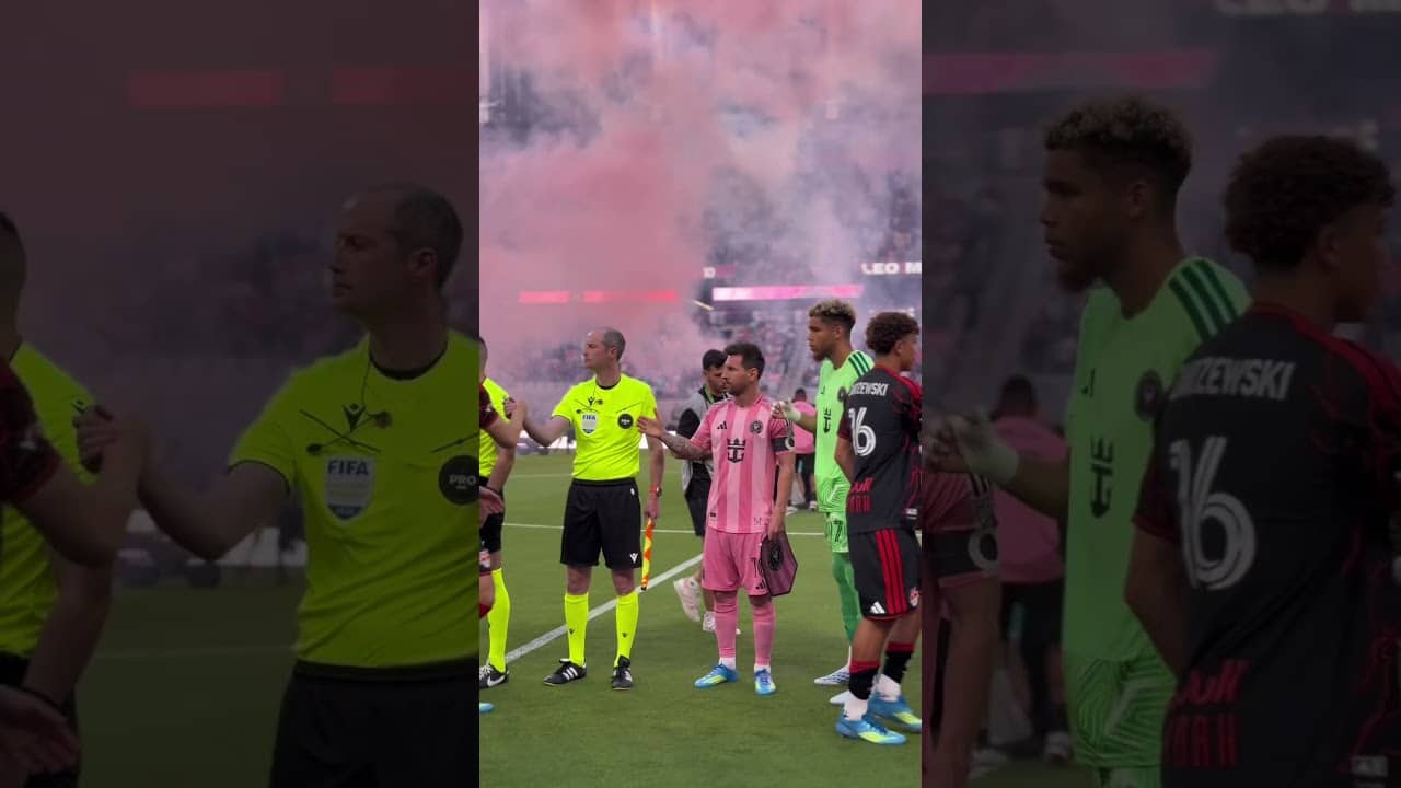 Taking the field at Home. Vamos Miami! 🩷