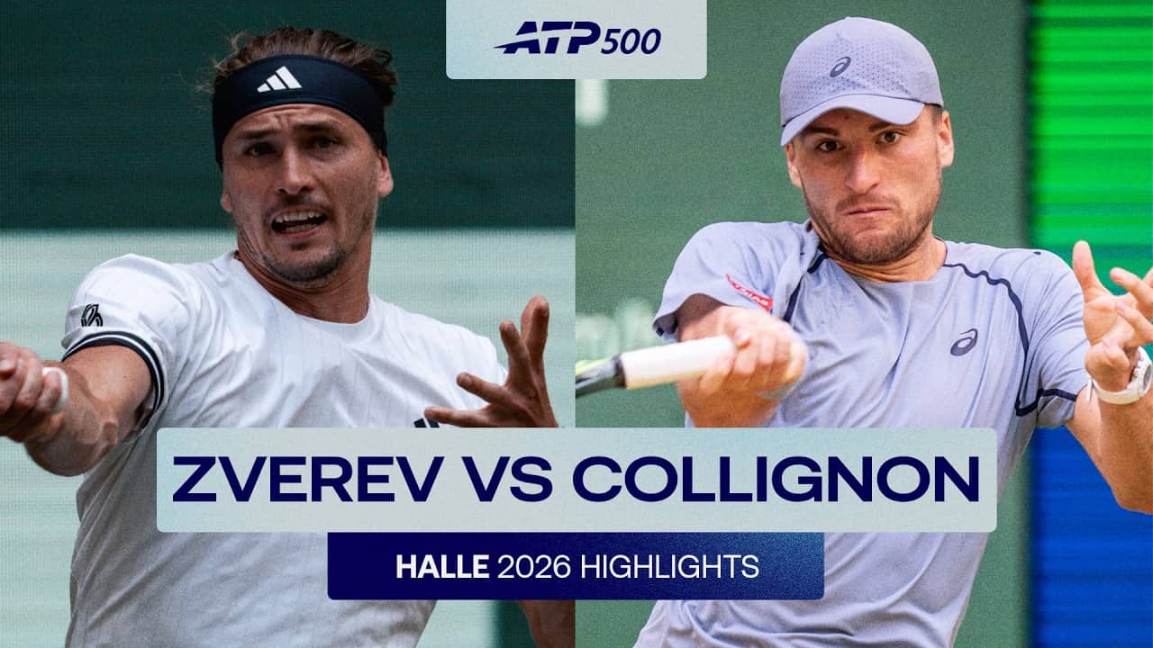 Alexander Zverev vs. Raphael Collignon Highlights | Halle 2026 Quarter-Final