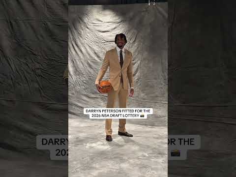 Darryn Peterson is ready for the 2026 NBA Draft Lottery 📸
