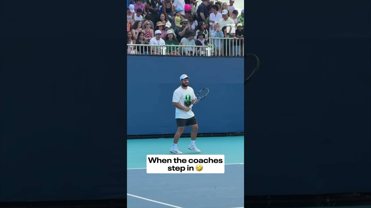 Alvaro vs Marat is the real show 😅 #alcaraz #rublev #tennis #miamiopen #funny