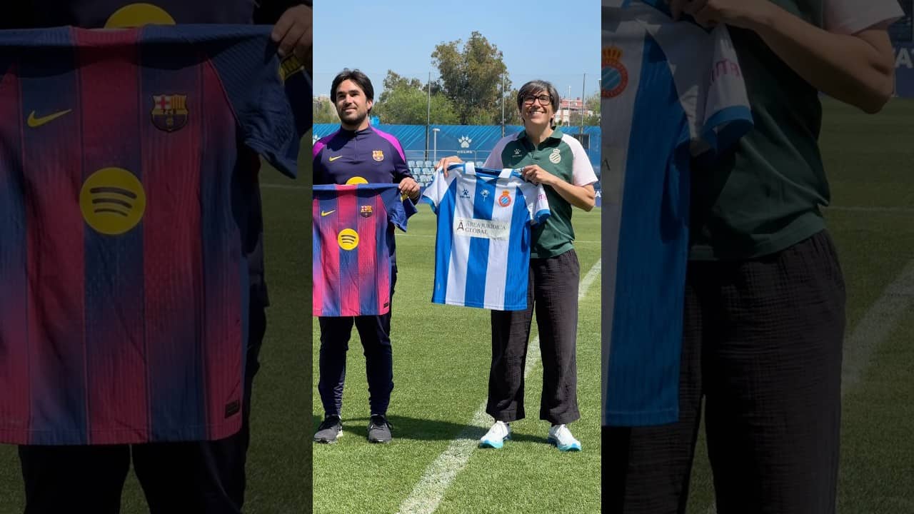 Trobada d’entrenadors prèvia al derbi femení 📸 #RCDEFem #BarçaEspanyol #LigaF