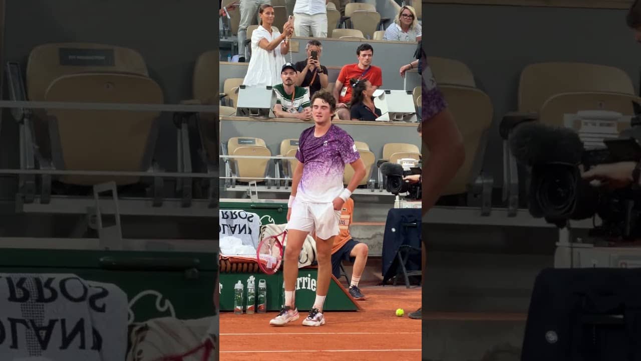 JOAO FONSECA WITH THE WIN OF ROLAND GARROS 🔥🇫🇷 #tennis #tennisplayer #tennisnews