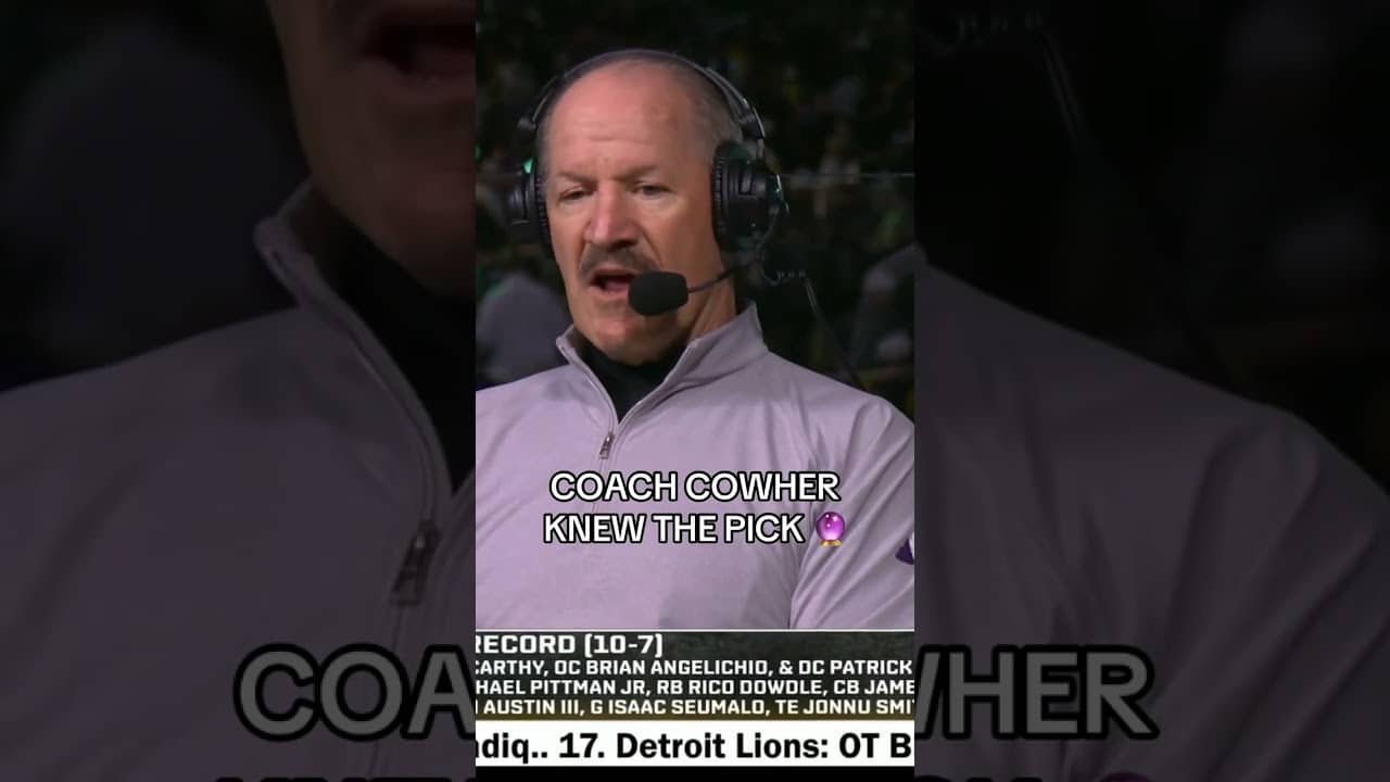 Coach Cowher had a feeling 👀