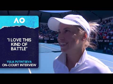 Yulia Putintseva On-Court Interview | Australian Open 2026 Third Round