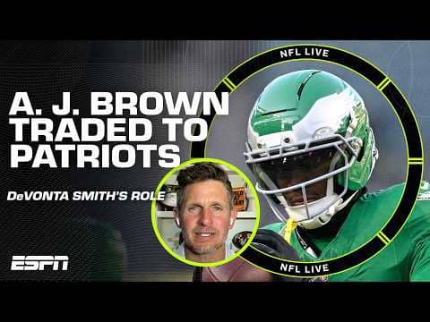 Will DeVonta Smith STEP UP for Eagles in A. J. Brown's absence? š | NFL Live