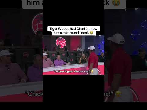 Tiger & Charlie's mid-round snack 🤣