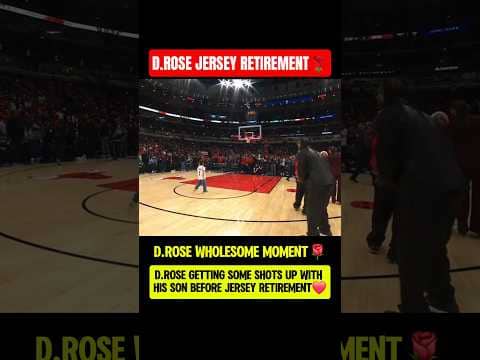 Derrick Rose & his son getting up shots❤️