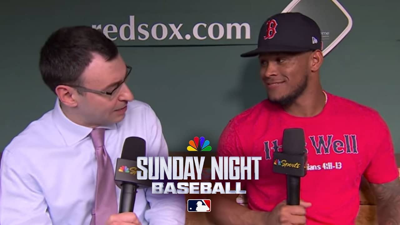 Ceddanne Rafaela reveals keys behind breakout year with Red Sox | Sunday Night Baseball | MLB on NBC