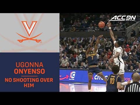 There Is No Shooting Over Virginia's Ugonna Onyenso