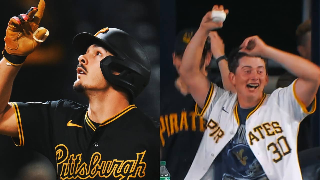 This fan was so STOKED he got Konnor Griffin's 2nd career MLB home run! 🤩 | MLB Highlights