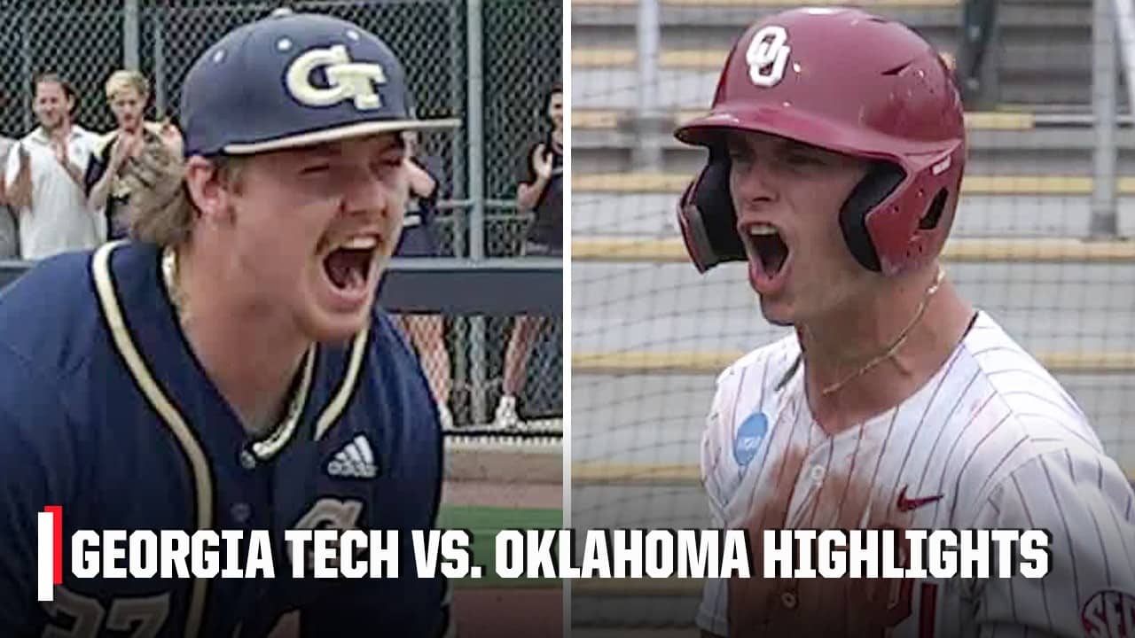 THRILLING ELIMINATION GAME FINISH 👀 Georgia Tech vs. Oklahoma | ESPN College Baseball