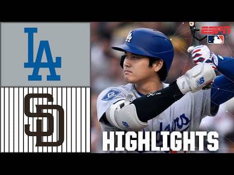 Los Angeles Dodgers vs. San Diego Padres | Full Game Highlights | ESPN MLB