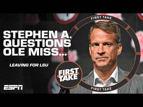 Damien Woody backs Ole Miss NOT letting Lane Kiffin finish the season! ‘Absolutely NOT’ | First Take