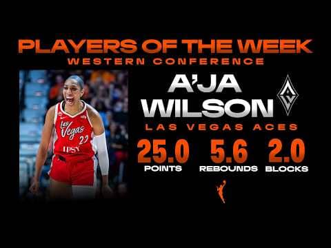Week 1: Western Conference Player of the Week A'ja Wilson