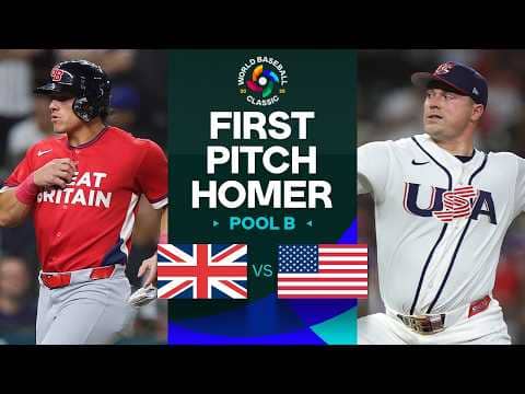 Nate Eaton takes Tarik Skubal deep on the first pitch he sees, giving Great Britain the lead 🇬🇧