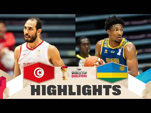 Tunisia 🇹🇳 v Rwanda 🇷🇼 | Highlights | FIBA Basketball World Cup 2027 African Qualifiers