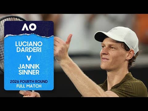 Luciano Darderi v Jannik Sinner Full Match | Australian Open 2026 Fourth Round